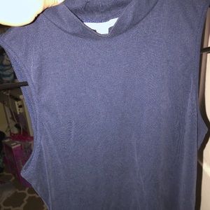 miami Blue Sleeveless Turtleneck